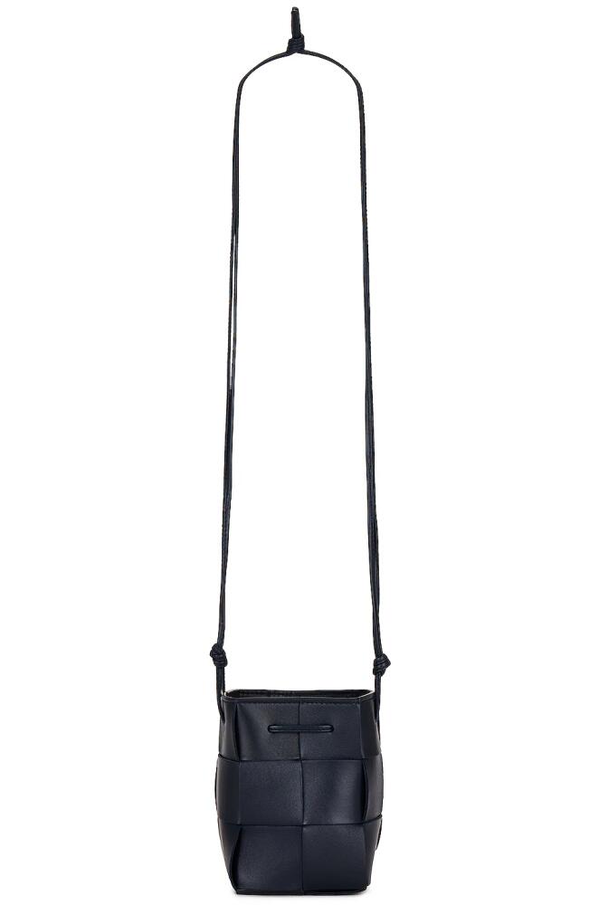 Bottega Veneta Mini Crossbody Bucket in Navy Cover