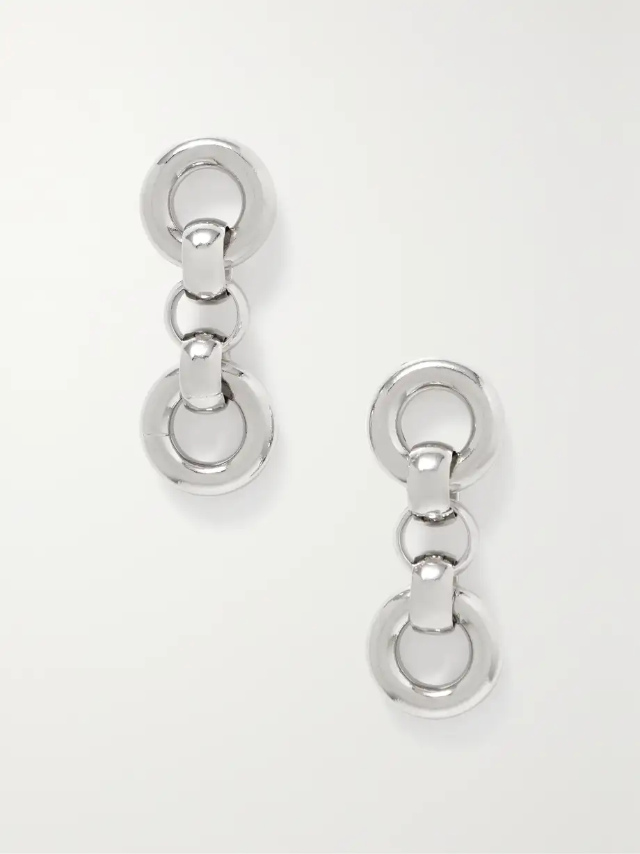 Laura Lombardi - + Net Sustain Cinzia Recycled Platinum-plated Earrings - Silver Cover