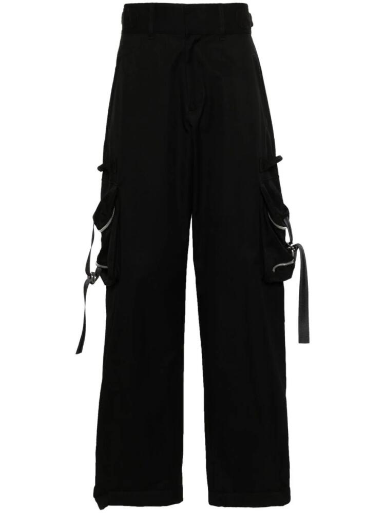 Off-White straight-leg cargo pants - Black Cover