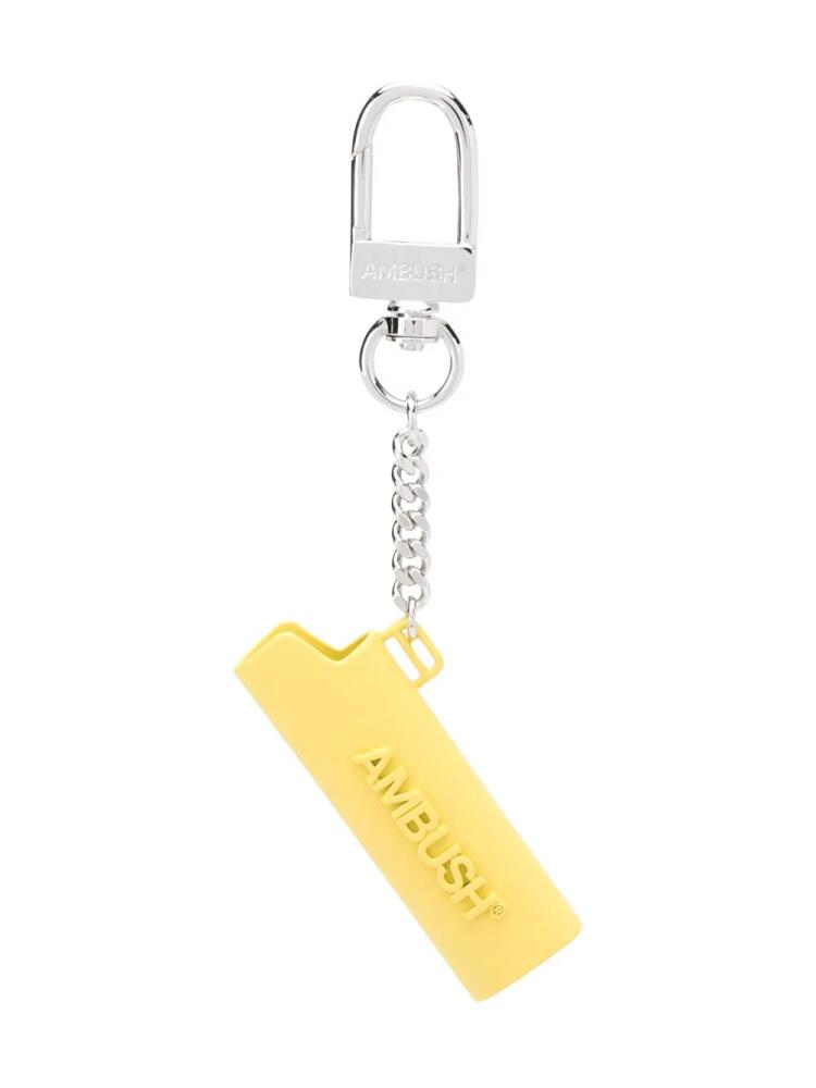 AMBUSH logo charm keyring - Yellow Cover