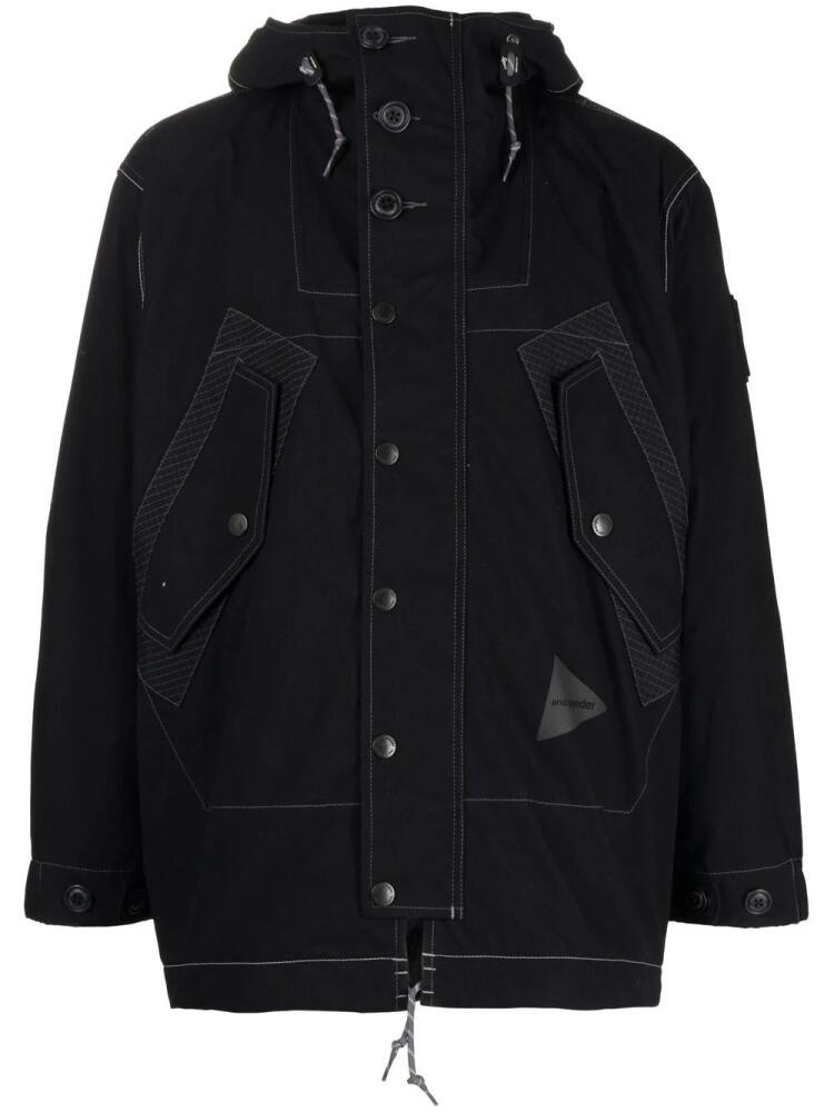 and Wander Danner × And Wander field parka - Black Cover