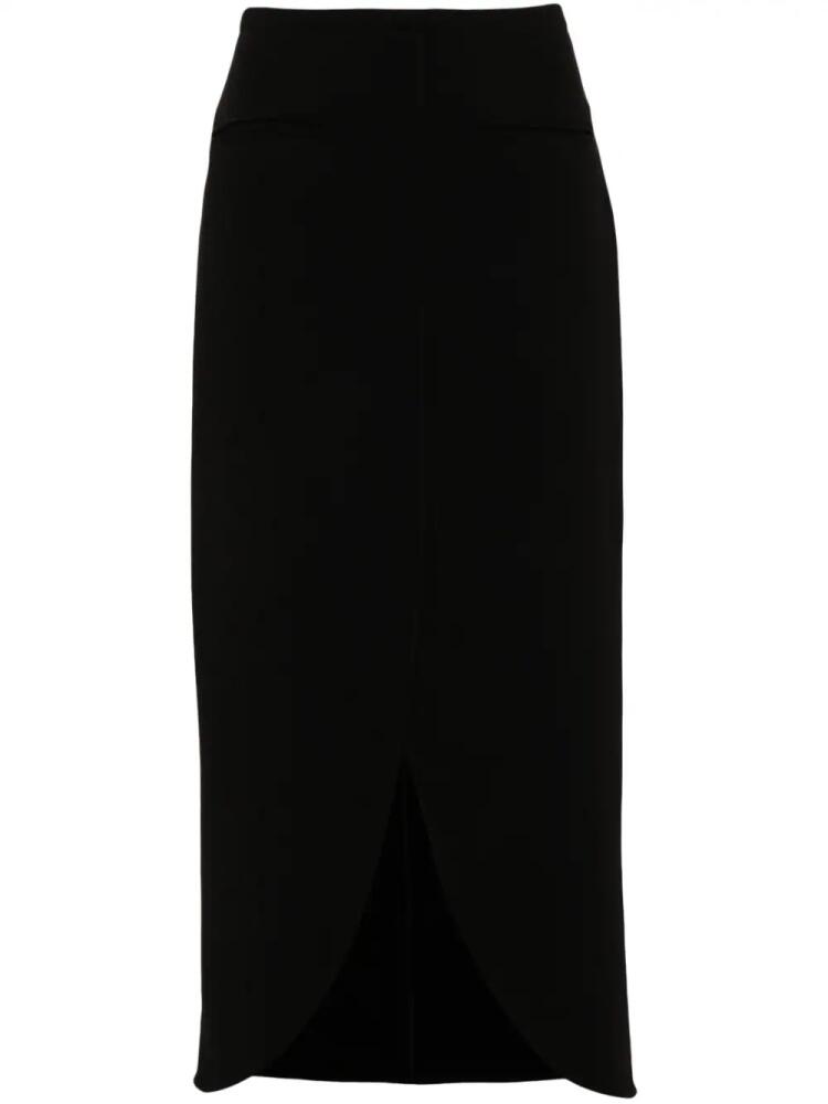 Courrèges Ellipse tailored maxi skirt - Black Cover