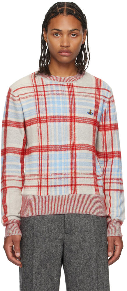 Vivienne Westwood Red & Blue Check Sweater Cover