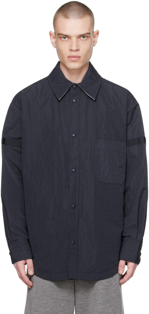 Thom Browne Navy Seam Pocket Jacket Cover