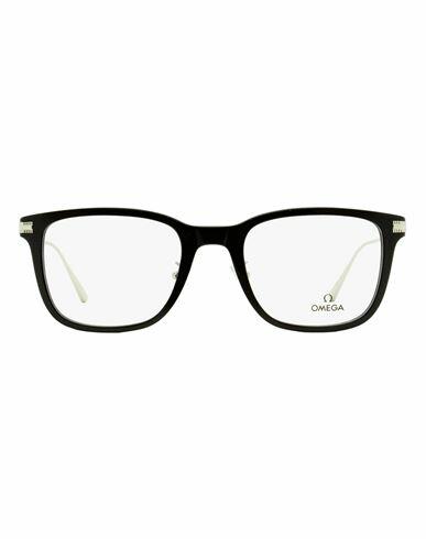 Omega Omega Square Om5005h Eyeglasses Man Eyeglass frame Black Acetate, Metal Cover