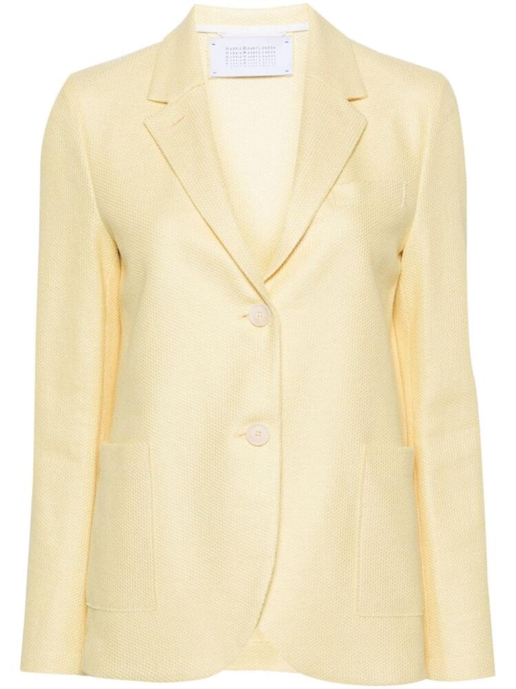 Harris Wharf London knitted single-breasted blazer - Yellow Cover