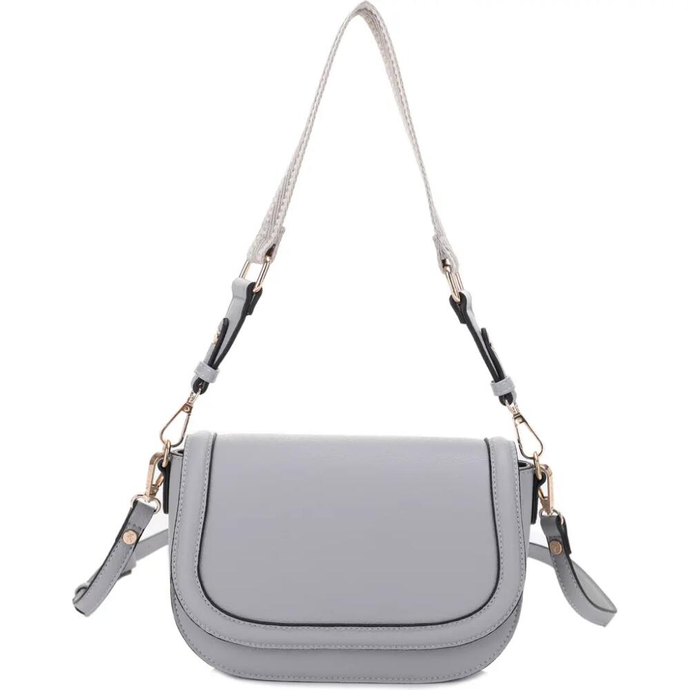 Mali + Lili Kiana Recycled Vegan Leather Crossbody Bag in Grey Cover