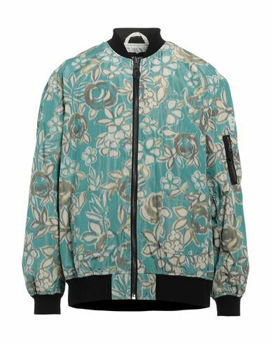 Raf Simons Man Jacket Turquoise Recycled polyester, Recycled viscose Cover