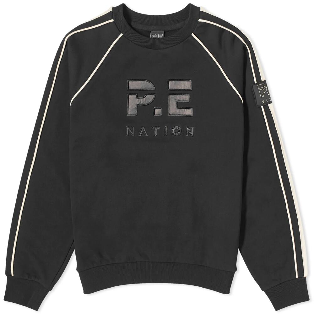 P.E Nation Women's Crossman Crew Sweat in Black Cover