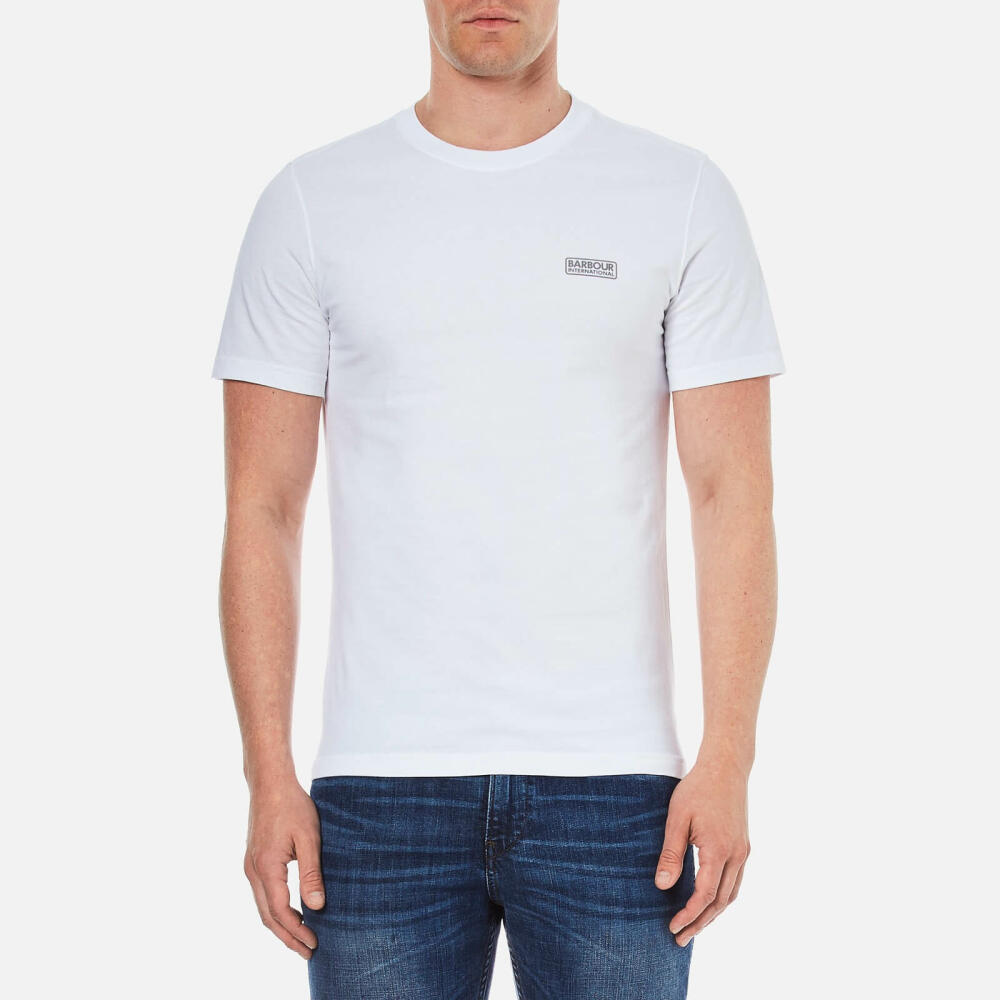 Barbour International Men's Small Logo T-Shirt - White Cover