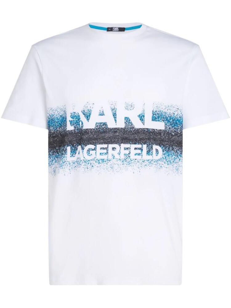 Karl Lagerfeld logo-print organic cotton T-shirt - White Cover