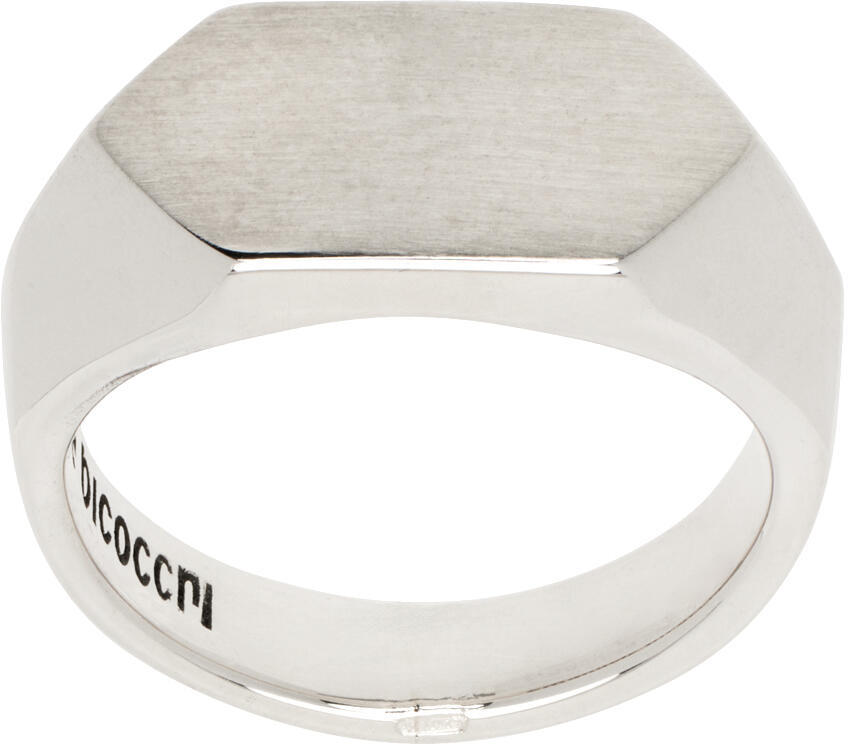 Emanuele Bicocchi Silver Scratched Signet Ring Cover