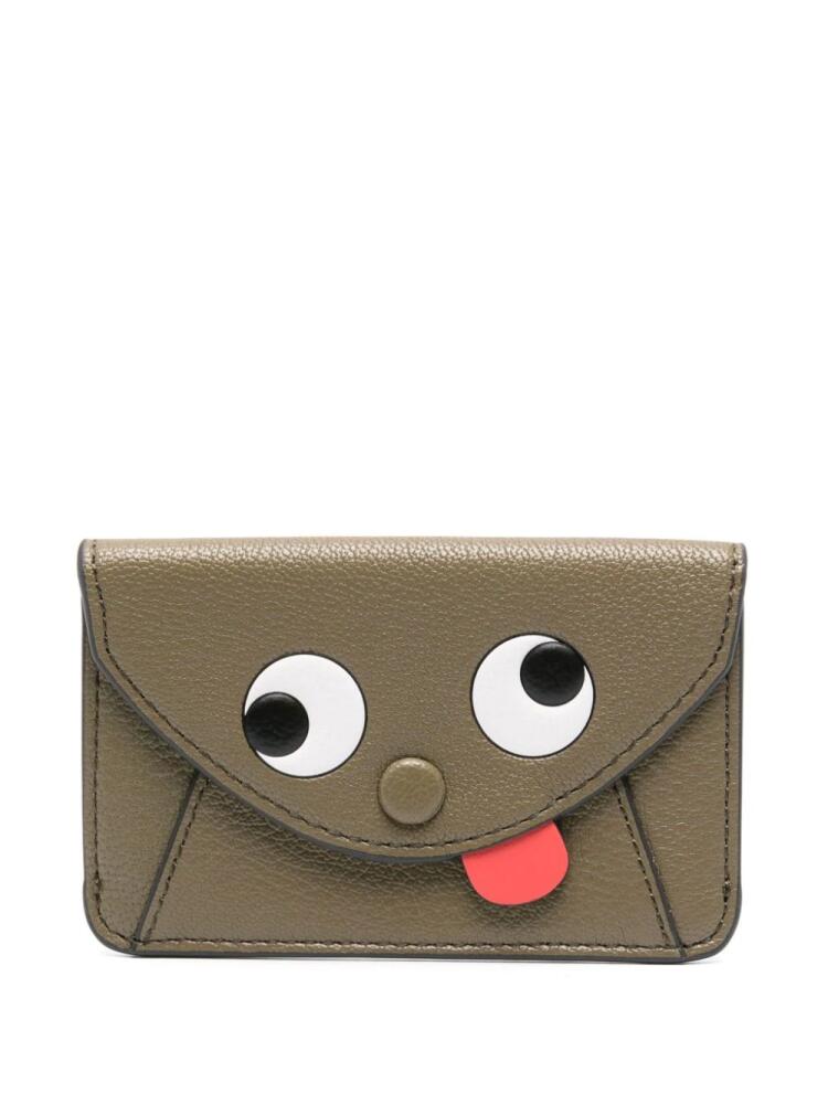 Anya Hindmarch Zany logo-plaque wallet - Green Cover