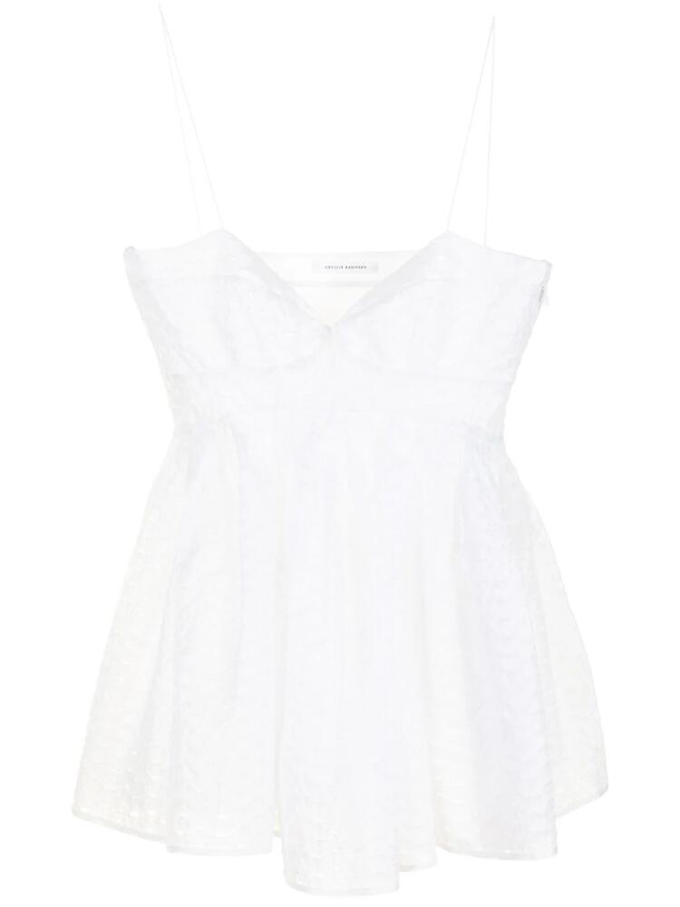 Cecilie Bahnsen Haukea broderie-anglaise blouse - White Cover