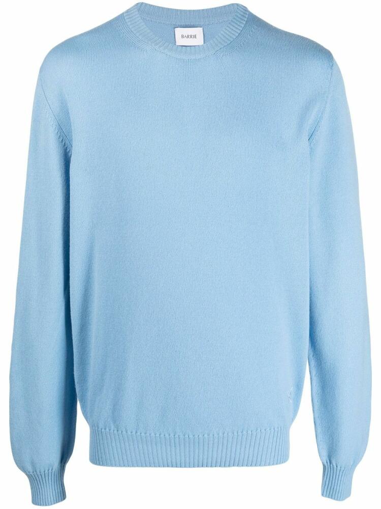 Barrie round neck cashmere sweater - Blue Cover