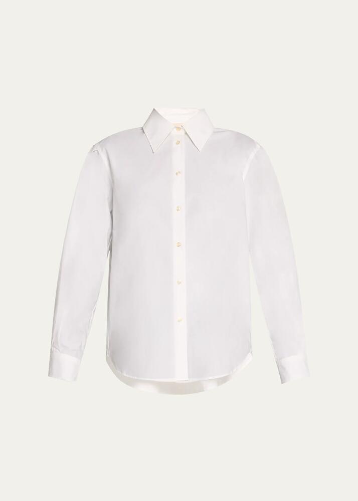 Officine Generale Mahault Long-Sleeve Poplin Shirt Cover