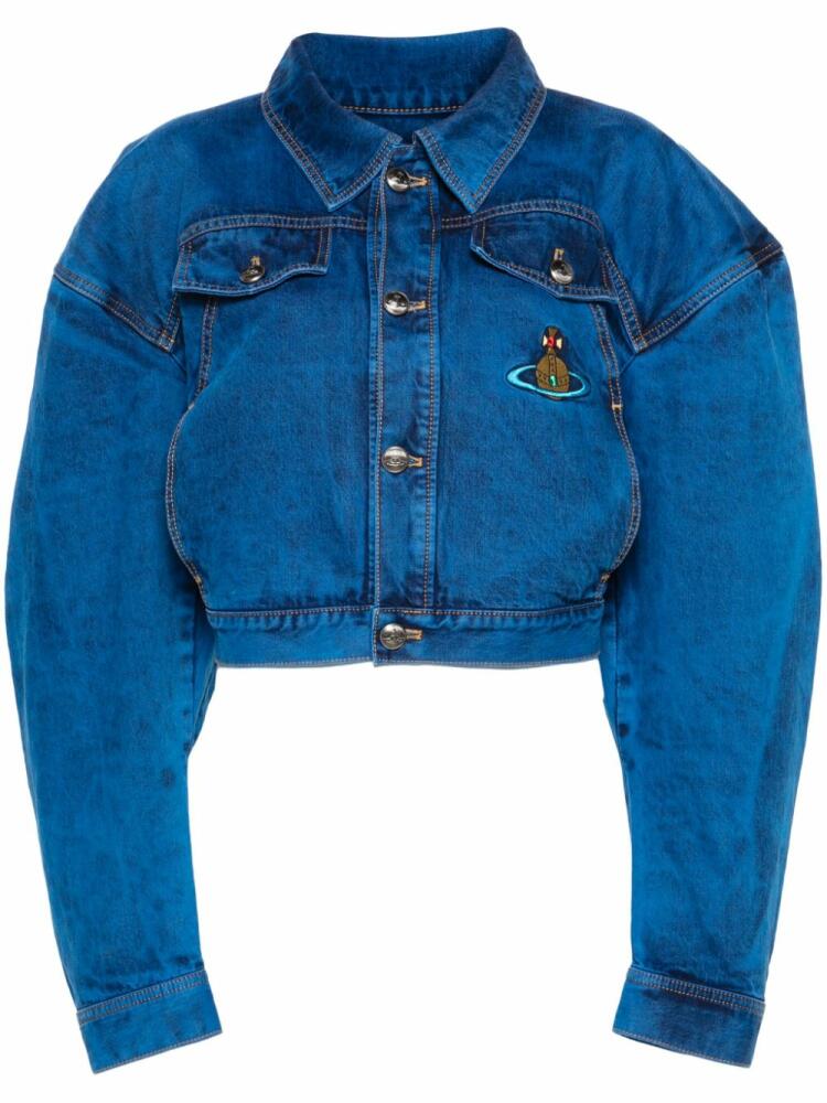 Vivienne Westwood Boxer cropped denim jacket - Blue Cover