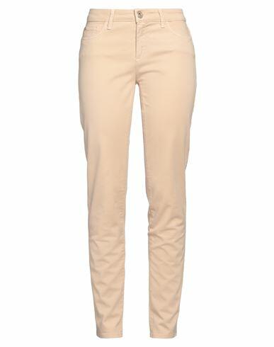 Trussardi Jeans Woman Pants Sand Cotton, Elastane Cover