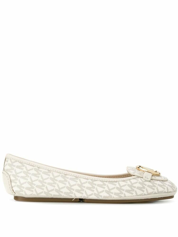 Michael Michael Kors monogram ballerina pumps - Neutrals Cover