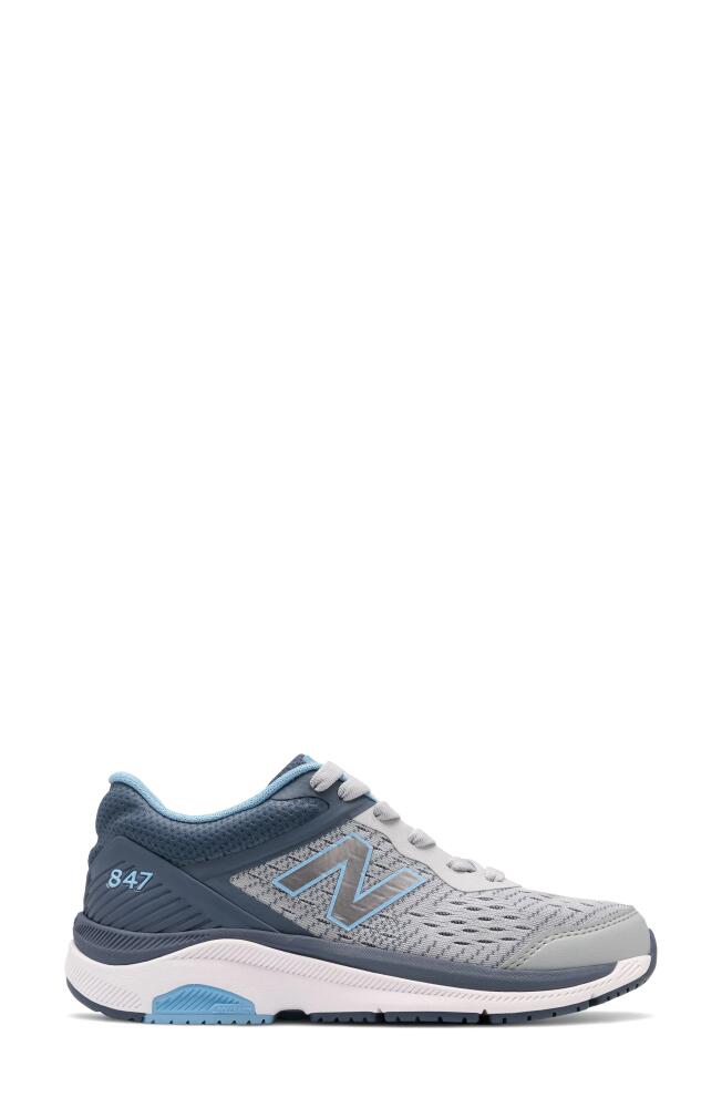 New Balance 847v4 Walking Sneaker in Grey/Blue Cover