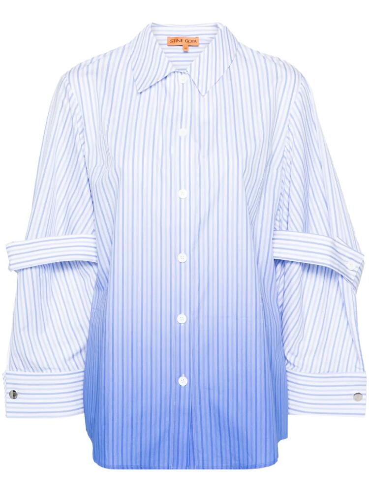 Stine Goya Sgnora striped shirt - White Cover