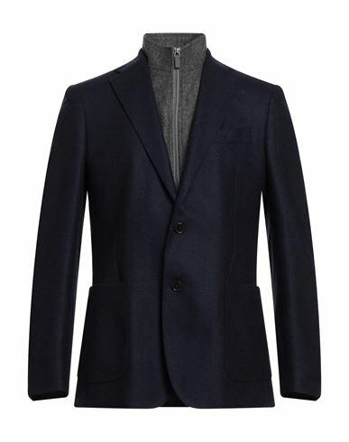 Angelo Nardelli Man Blazer Midnight blue Wool Cover