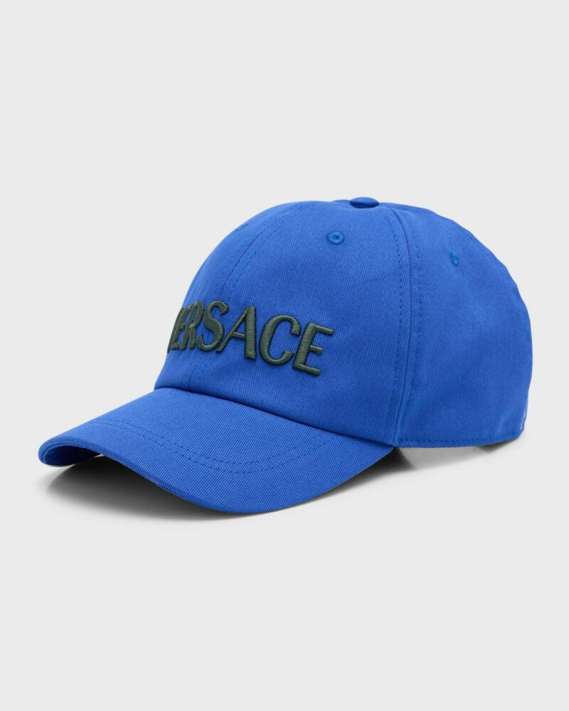 Versace Men's Embroidered Logo Baseball Cap Cover