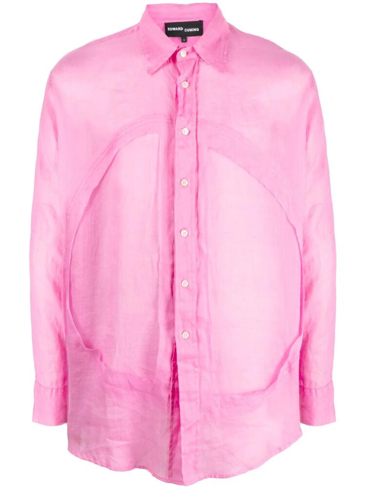 Edward Cuming Lung Window button-up shirt - Pink Cover