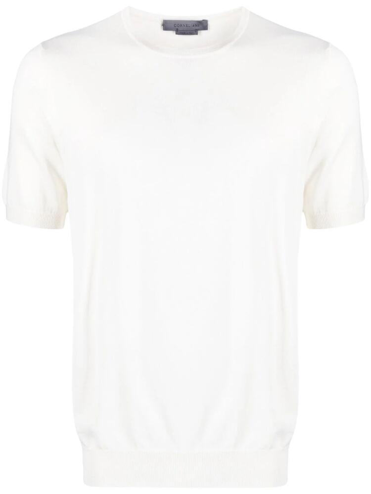 Corneliani round-neck short-sleeve T-shirt - White Cover