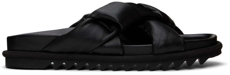 Dries Van Noten Black Padded Sandals Cover