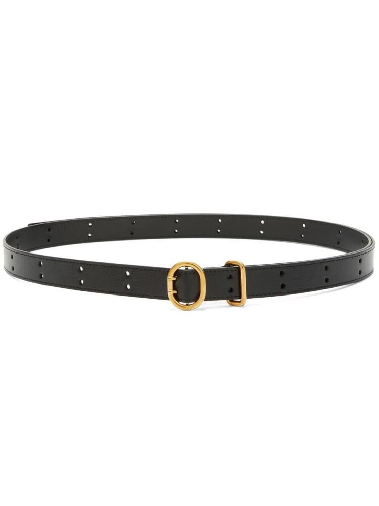 Jil Sander buckle-fastening leather belt - Black Cover