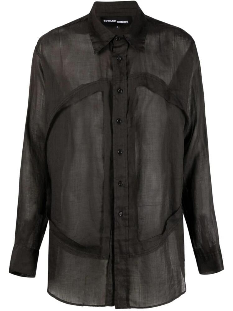 Edward Cuming Lung Window button-up shirt - Black Cover