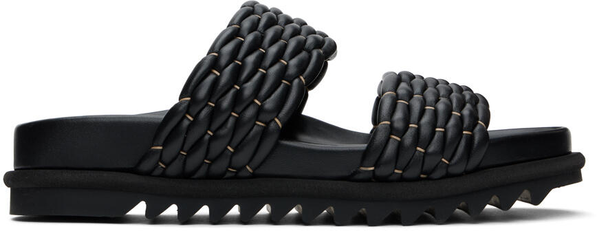 Dries Van Noten Black Braided Sandals Cover