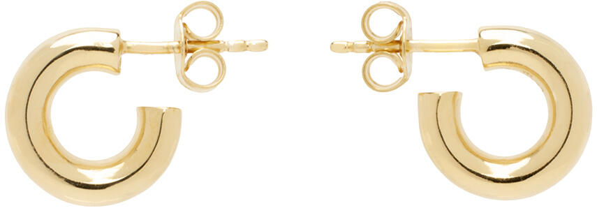 LEMAIRE Gold Extra Small Classic Hoop Earrings Cover