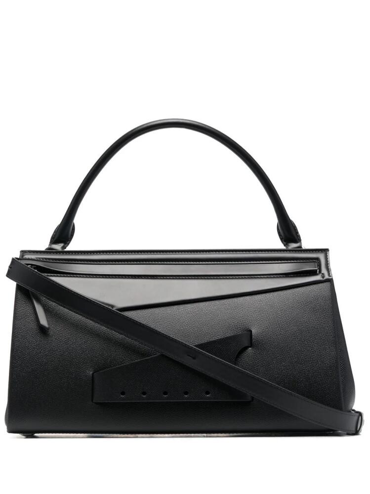 Maison Margiela Snatched leather tote bag - Black Cover