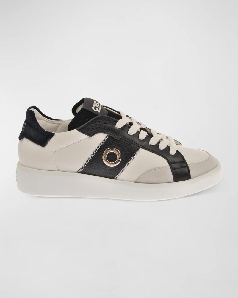 Costume National Men's Mix-Leather Low-Top Sneakers Cover