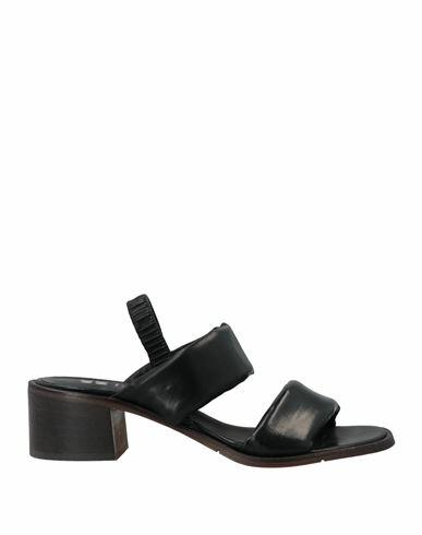 Moma Woman Sandals Black Calfskin Cover