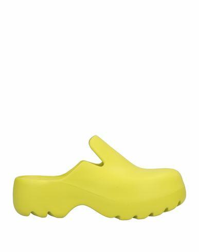 Bottega Veneta Man Mules & Clogs Acid green Rubber Cover