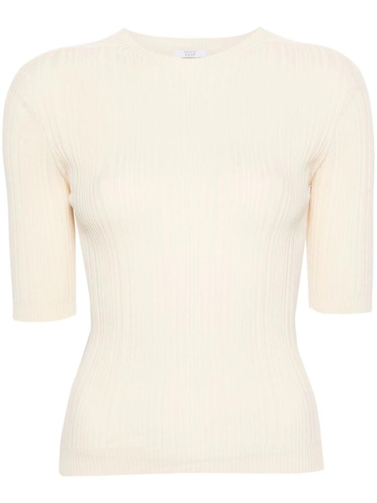 Peserico short-sleeves ribbed jumper - Neutrals Cover