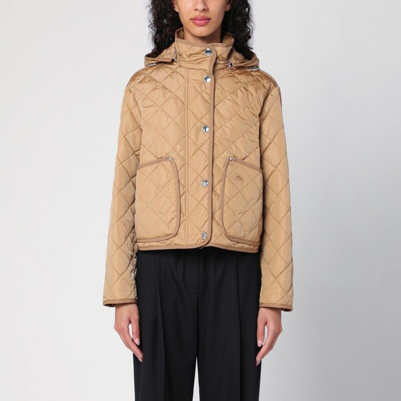 Burberry Beige quilted nylon parka Cover