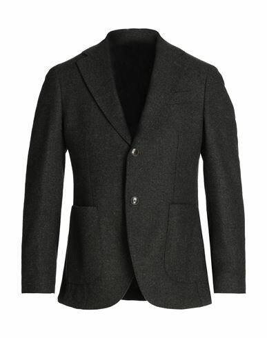 Mp Massimo Piombo Man Blazer Dark green Wool, Polyester, Nylon Cover