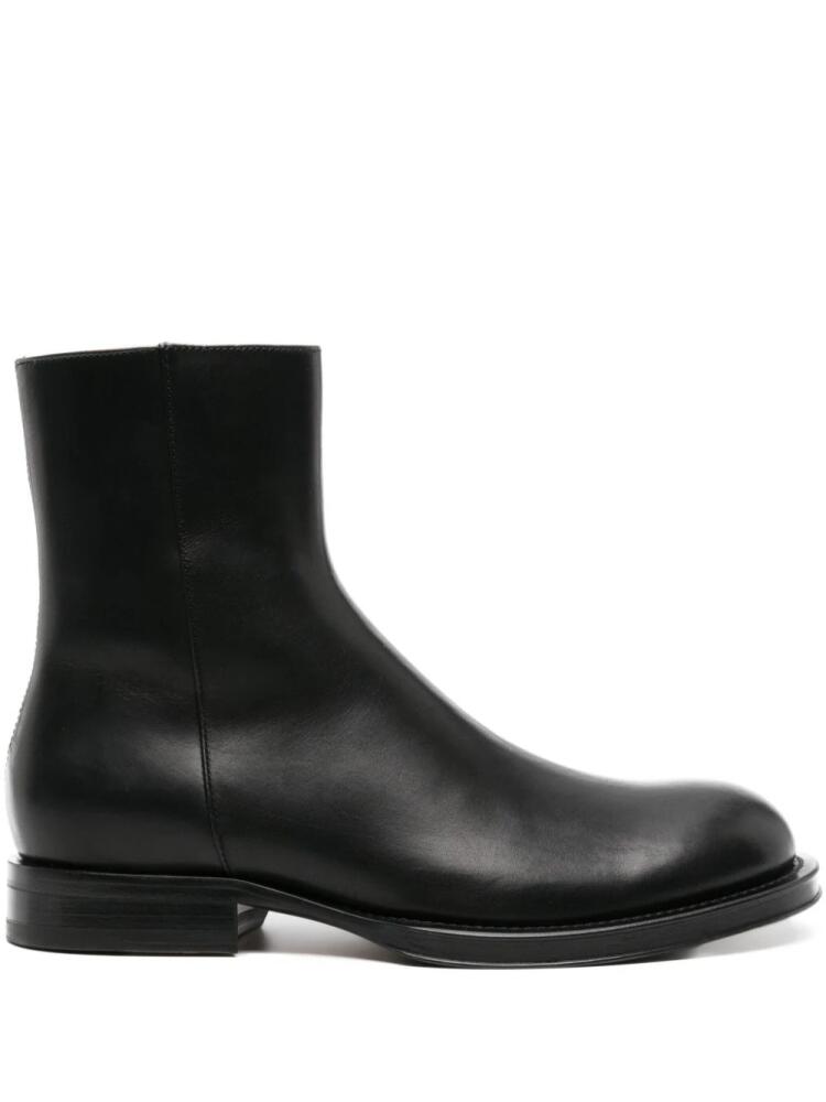 Lanvin Medley leather ankle boots - Black Cover