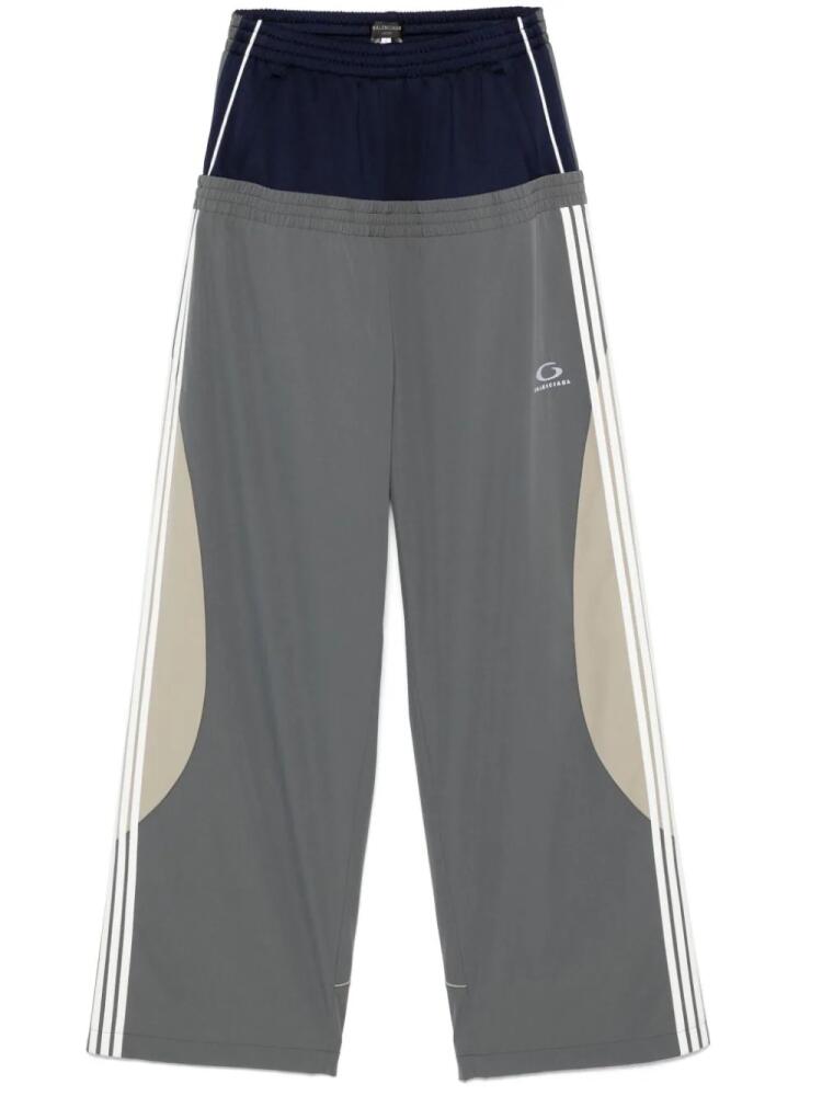 Balenciaga Cut-out track pants - Grey Cover