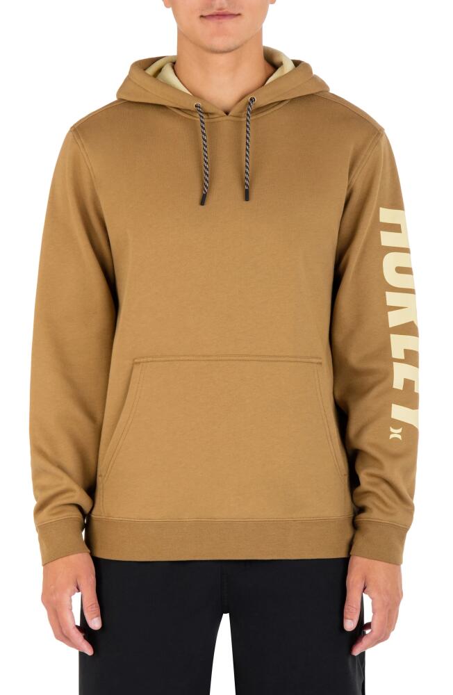 Hurley Acadia Heat Logo Hoodie in Golden Doodle Cover