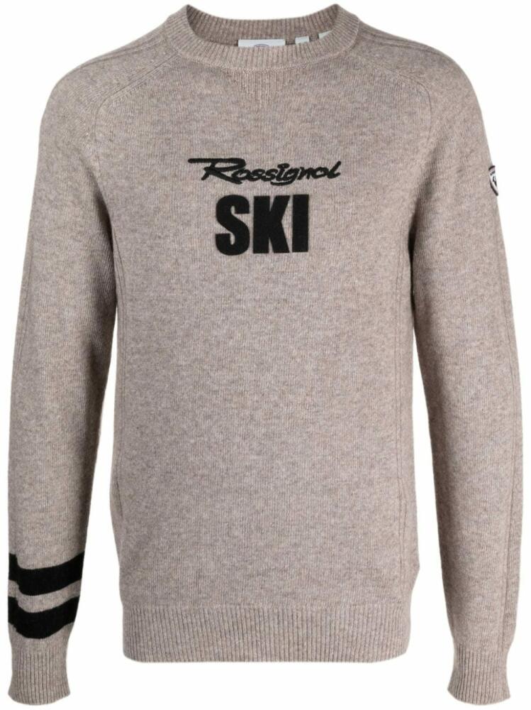 Rossignol Signature logo-embroidered sweater - Neutrals Cover