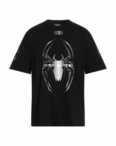 Vtmnts Man T-shirt Black Cotton Cover