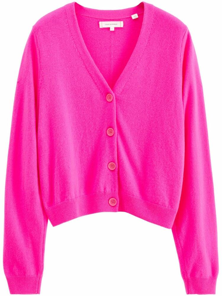 Chinti & Parker cropped wool blend cardigan - Pink Cover