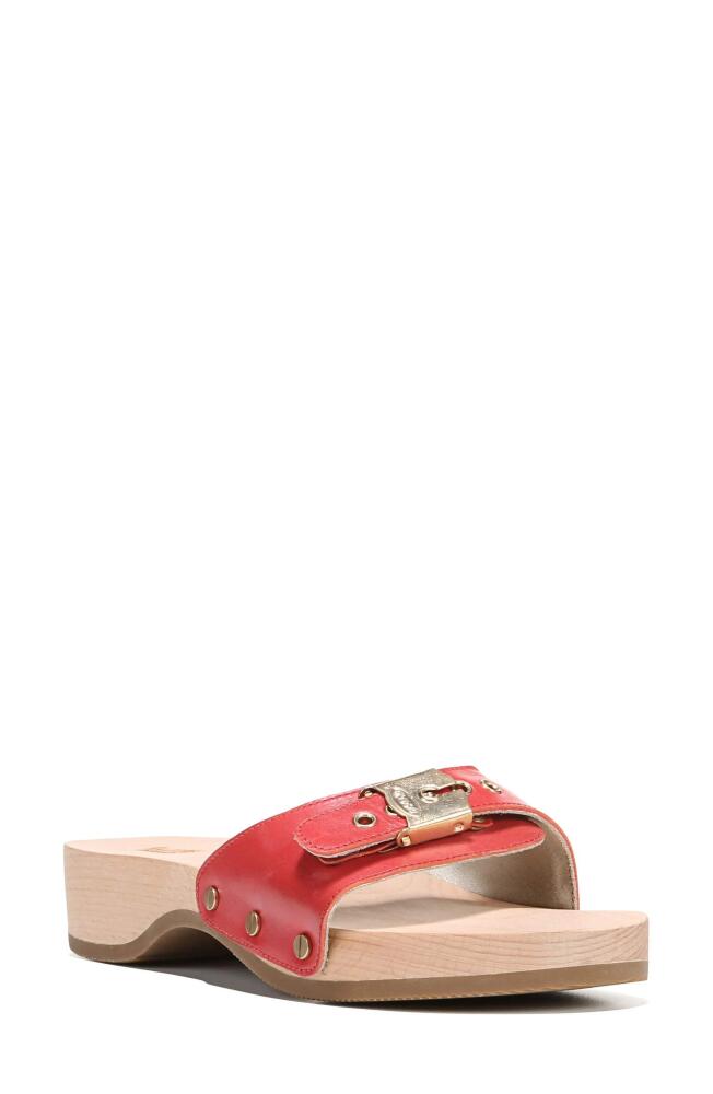 Dr. Scholl's Original Collection Platform Slide Sandal in Red Cover