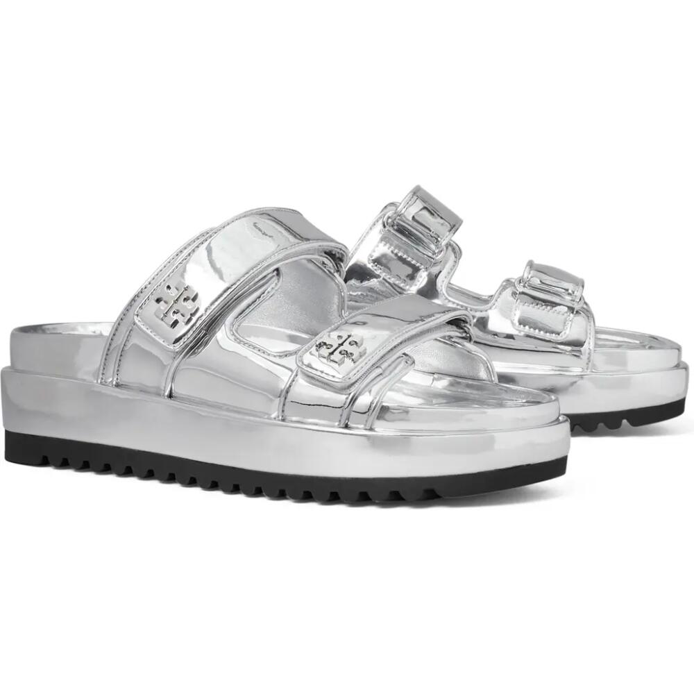 Tory Burch Kira Sport Platform Slide Sandal in Argento Cover