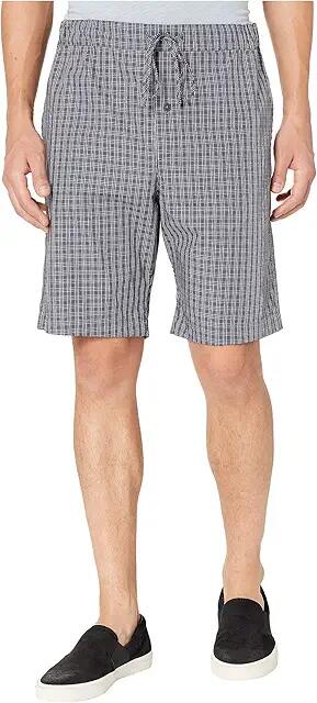 Hanro Night Day Short Woven Pants (Grey Check) Men's Pajama Cover